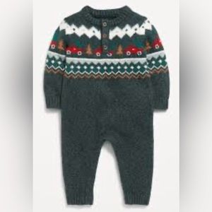 Old Navy SoSoft Unisex Sweater-Knit Henley One Piece for Baby 3-6 months